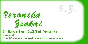 veronika zsakai business card